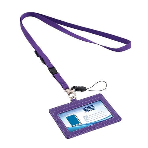 YOUOWO 2 Pack ID Badge Holders with Purple Lanyards Office Neck Strings  Strap Grey Lanyard with Hori…See more YOUOWO 2 Pack ID Badge Holders with