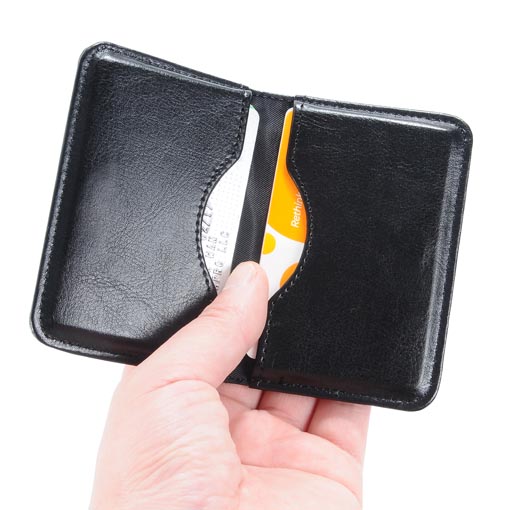 Wisdompro Business Card Holder, 2-Sided PU Leather Folio Pocket Slim Name  Card Wallet Case with Magn…See more Wisdompro Business Card Holder, 2-Sided
