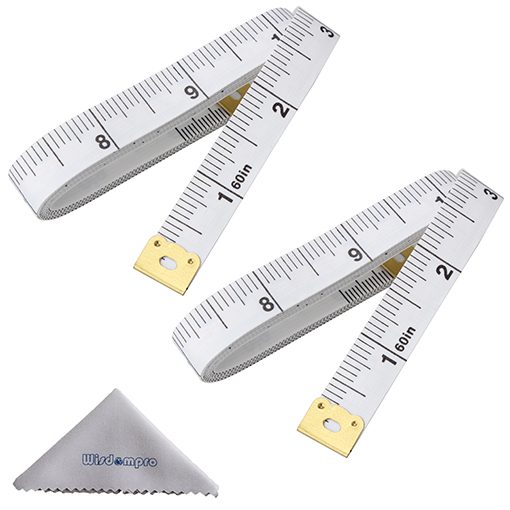 Pack of 2 Soft Tape Measure |,Accurate Measuring Tape for Body, Fabric Tape  Measure | Dual Scale Cloth Sewing Tape Measure,Tailor Ruler |150cm/60inch